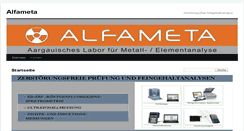 Desktop Screenshot of alfameta.ch