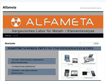 Tablet Screenshot of alfameta.ch